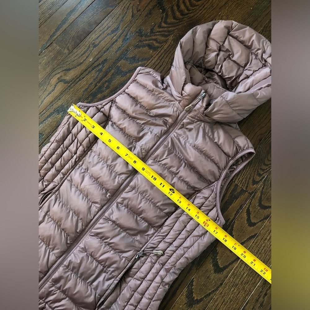 32 Degrees Women’s XS Mauve Pink Down Hooded Puffer Vest w/Pockets - EUC! - Picture 8 of 12